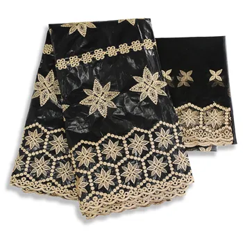 Black Lace Fabrics 2020 High Quality Dubai Fabric Brode Coton Africain Tissu Dentelle Nigerian Lace Fabrics bazin riche getznr
Black Lace Fabrics 2020 High Quality Dubai Fabric Brode Coton Africain Tissu Dentelle Nigerian Lace Fabrics bazin riche getznr