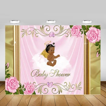 Little Angel Theme Baby Shower Party Backdrop for Photography Newborn Baby Birthday Background Pink Rose Gold Glitter Photoshoot 
Little Angel Theme Baby Shower Party Backdrop for Photography Newborn Baby Birthday Background Pink Rose Gold Glitter Photoshoot