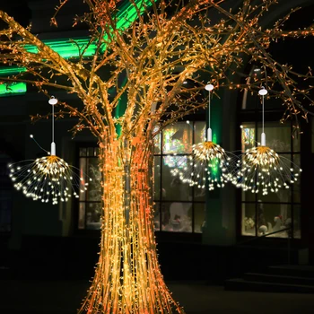 4 pcs Firework Lights 120 Led 8 Modes Dimmable Battery Power Starburst Remote Control Decor Lights Hanging Outdoor Sphere Lights
4 pcs Firework Lights 120 Led 8 Modes Dimmable Battery Power Starburst Remote Control Decor Lights Hanging Outdoor Sphere Lights