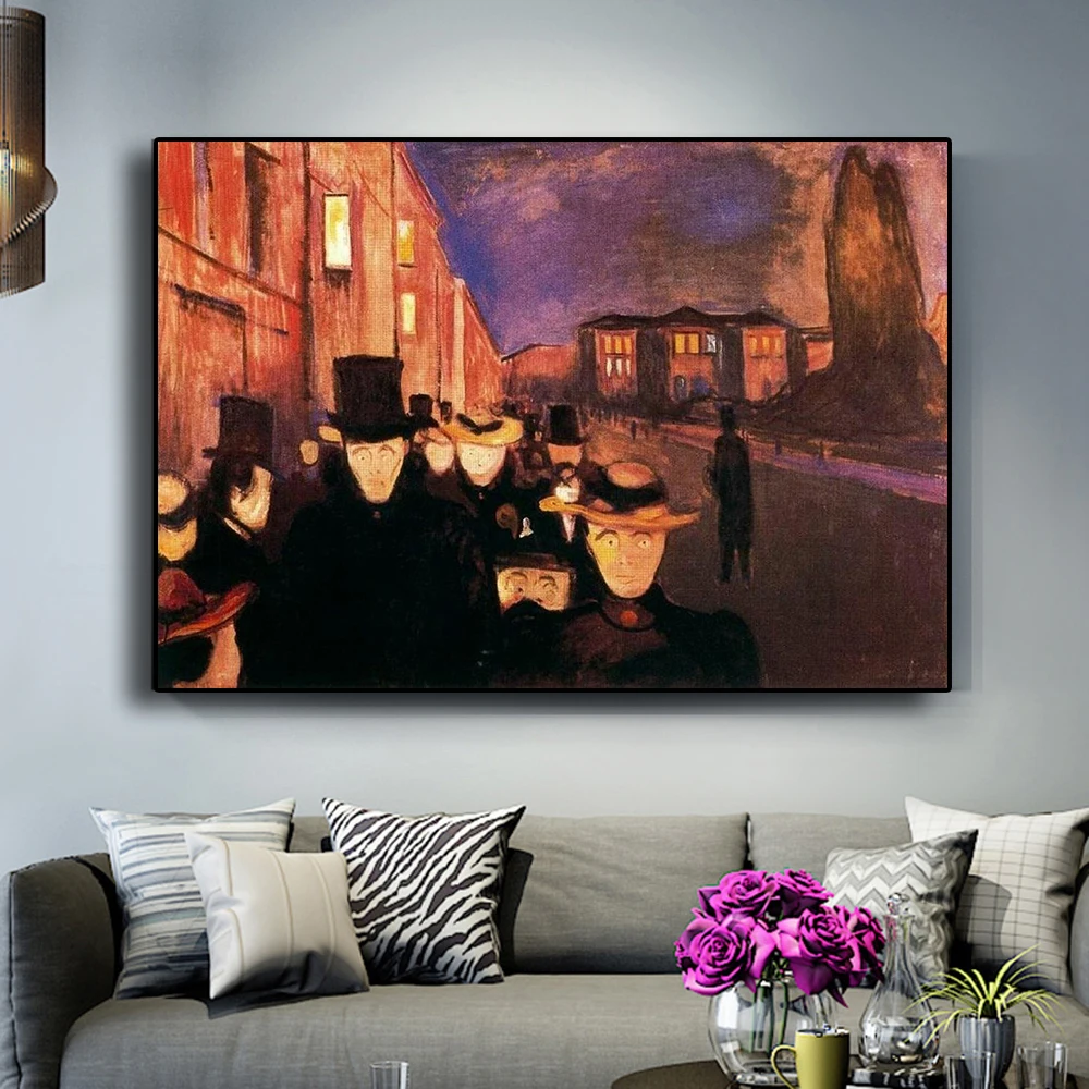 Edvard Munch Carl John Street Abstract Oil Painting on Canvas Posters and Prints Cuadros Wall Art Pictures For Living Room
Edvard Munch Carl John Street Abstract Oil Painting on Canvas Posters and Prints Cuadros Wall Art Pictures For Living Room