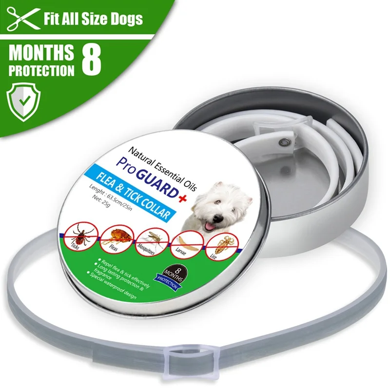 Pet Natural Essential Oils Waterproof Adjustable Collar for Dog Cat Pest Control Anti Flea Anti Mosquito Insect Collar 8 Months
Pet Natural Essential Oils Waterproof Adjustable Collar for Dog Cat Pest Control Anti Flea Anti Mosquito Insect Collar 8 Months