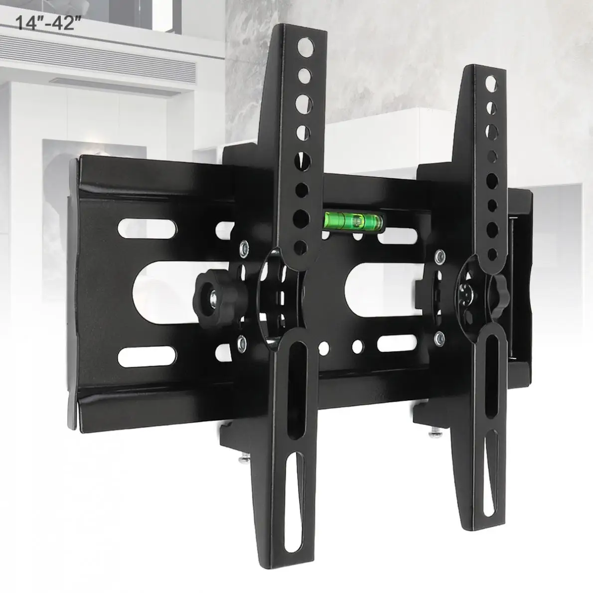 Universal25KG AdjustableTV WallMountBracketFlatPanelTVFrameSupport 15 Degrees Tilt with Level for 14 - 42 Inch LCD LED Monitor
Universal25KG AdjustableTV WallMountBracketFlatPanelTVFrameSupport 15 Degrees Tilt with Level for 14 - 42 Inch LCD LED Monitor