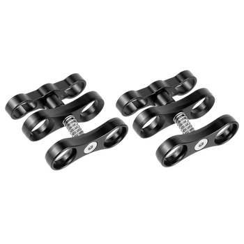 2Pcs Dual Aluminum Alloy Ball Clamp for Underwater Camera Arm System 
2Pcs Dual Aluminum Alloy Ball Clamp for Underwater Camera Arm System