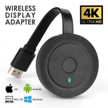 Wireless Display Dongle Mini Display Adapter for iOS Android Mac OS PC Tablet 1080P 4K Ultra HD Wi-Fi Streaming Video Receiver
Wireless Display Dongle Mini Display Adapter for iOS Android Mac OS PC Tablet 1080P 4K Ultra HD Wi-Fi Streaming Video Receiver