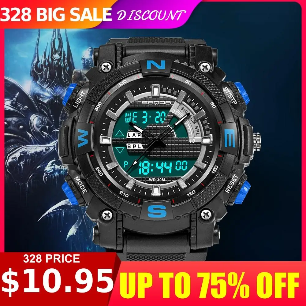 The Latest Three Needle Double Display Cold Light Waterproof Leisure Sports Trend Electronic Watch for Male and Female Students
The Latest Three Needle Double Display Cold Light Waterproof Leisure Sports Trend Electronic Watch for Male and Female Students