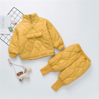 Fashion Baby Kids Warm Down-Cotton Clothes Set Turtleneck Children Coat Tops+Pant Outfits Suit for Girls Boys Winter Clothing
Fashion Baby Kids Warm Down-Cotton Clothes Set Turtleneck Children Coat Tops+Pant Outfits Suit for Girls Boys Winter Clothing