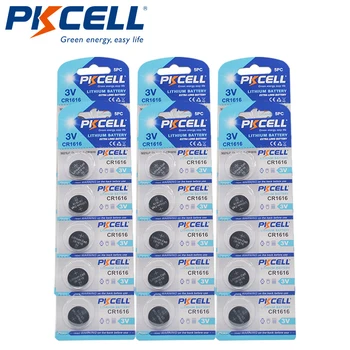 30PCS 6Card PKCELL CR1616 DL1616 ECR1616 LM1616 1616 3V Lithium Alkaline Button Coin Batteries
30PCS 6Card PKCELL CR1616 DL1616 ECR1616 LM1616 1616 3V Lithium Alkaline Button Coin Batteries