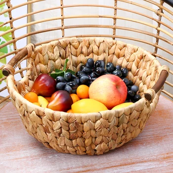 Fruit tray creative rattan weave living room decoration storage basket bread basket storage basket home fruit basket WY5
Fruit tray creative rattan weave living room decoration storage basket bread basket storage basket home fruit basket WY5
