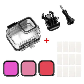 For Gopro Hero 8 Camera Screen Device Waterproof Shell Anti-fog Film 3-color Filter Anti-scratch Anti-shock Overall Protection
For Gopro Hero 8 Camera Screen Device Waterproof Shell Anti-fog Film 3-color Filter Anti-scratch Anti-shock Overall Protection