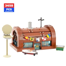 MOC Classic Animation Spongeed Bob Krustyed Krabed Architecture Anime Scene Building Blocks DIY Toys for Children Holiday Gift
MOC Classic Animation Spongeed Bob Krustyed Krabed Architecture Anime Scene Building Blocks DIY Toys for Children Holiday Gift