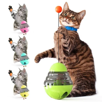Cat Toy Tumbler Leakage Food Ball Eco-Friendly Food Container Dispenser Feeder Cat Interactive Training Feeding Toys Cat Supplie
Cat Toy Tumbler Leakage Food Ball Eco-Friendly Food Container Dispenser Feeder Cat Interactive Training Feeding Toys Cat Supplie