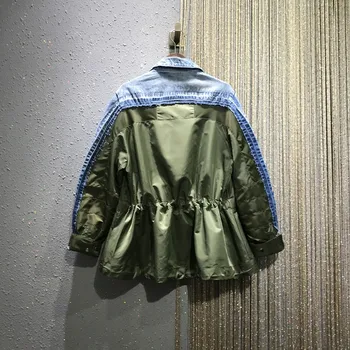 Women Loose Jacket 2020 Spring New Cool Lace-up Waist Washing Denim Jacket Short Coat Women's Fashion Streetwear Jackets Coats
Women Loose Jacket 2020 Spring New Cool Lace-up Waist Washing Denim Jacket Short Coat Women's Fashion Streetwear Jackets Coats