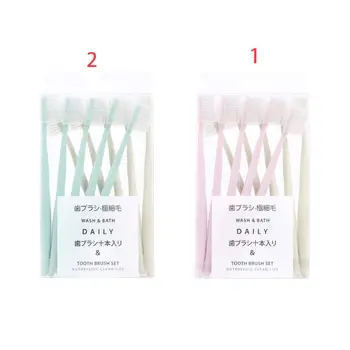 10Pcs/Set Minimalist Adult Family Superfine Soft Bristles Toothbrush Macaron Color Oral Hygiene Care Clean Tool With Head Covers
10Pcs/Set Minimalist Adult Family Superfine Soft Bristles Toothbrush Macaron Color Oral Hygiene Care Clean Tool With Head Covers
