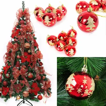 6pcs Christmas Tree Hanging Red Glitter Baubles Ball Christmas Xmas Tree Decoration
6pcs Christmas Tree Hanging Red Glitter Baubles Ball Christmas Xmas Tree Decoration