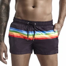 Summer New Men Rainbow Print Swimming Boxer Trunks Lining Thin Breathable Briefs Shorts Male Comfy Bermuda Swimwear Surf Shorts
Summer New Men Rainbow Print Swimming Boxer Trunks Lining Thin Breathable Briefs Shorts Male Comfy Bermuda Swimwear Surf Shorts
