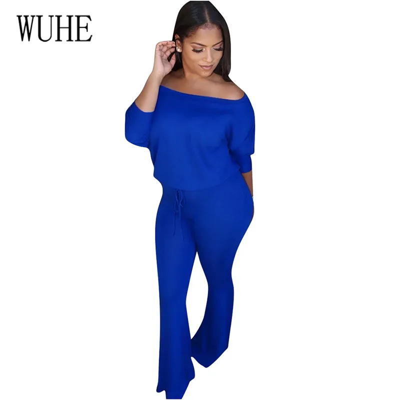 WUHE Casual Sexy Off Shoulder Long Sleeve Jumpsuits New Arrival Women Autumn Slim Elegant Long Rompers Female Plus Size XXL
WUHE Casual Sexy Off Shoulder Long Sleeve Jumpsuits New Arrival Women Autumn Slim Elegant Long Rompers Female Plus Size XXL