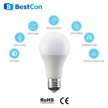 BroadLink Smart Light BestCon LB1 WiFi Dimmable LED Lightbulb Voice Control Remote Control
BroadLink Smart Light BestCon LB1 WiFi Dimmable LED Lightbulb Voice Control Remote Control