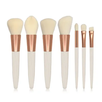 7pcs Make up Brushes Set Conical White Threaded Plastic Handle Foundation Powder Blusher Makeup Brush Cosmetic Tools Kit
7pcs Make up Brushes Set Conical White Threaded Plastic Handle Foundation Powder Blusher Makeup Brush Cosmetic Tools Kit