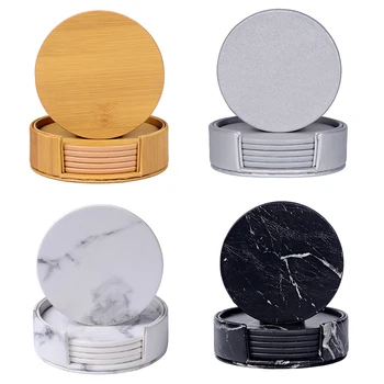6pcs Creative Silicon Coaster Emulation Marble Coffee Cup Mat Black White Soft Waterproof Desktop Non-slip Pad Table Decoration
6pcs Creative Silicon Coaster Emulation Marble Coffee Cup Mat Black White Soft Waterproof Desktop Non-slip Pad Table Decoration