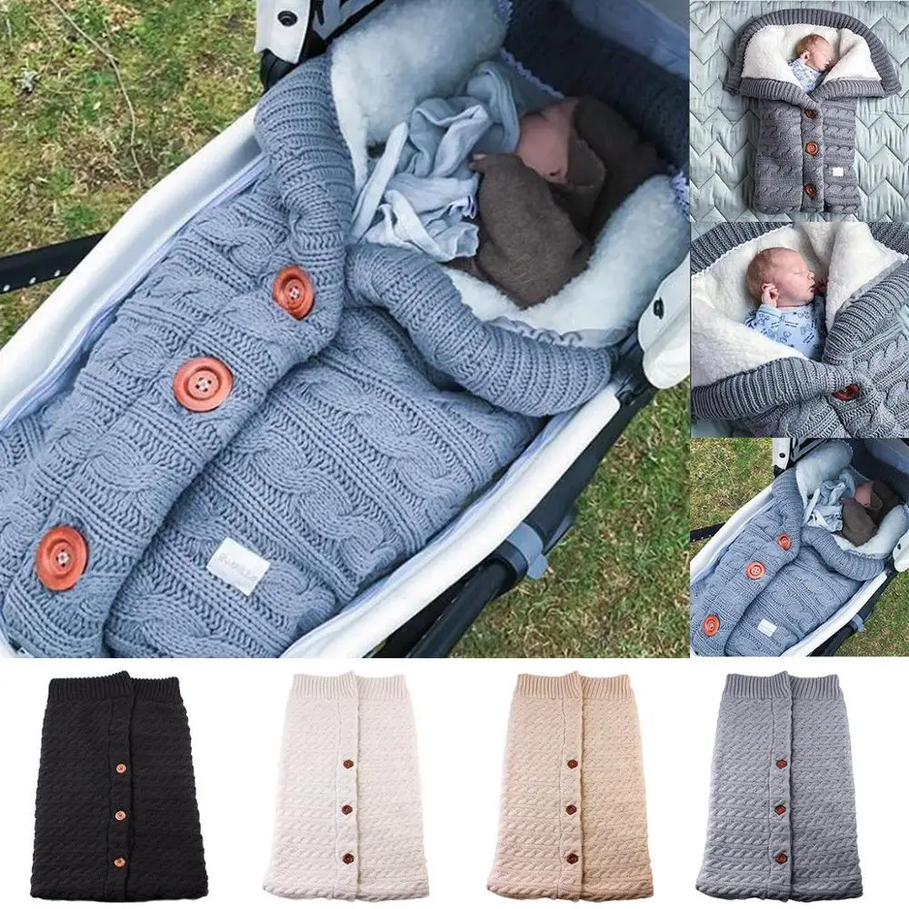 Sleeping Bags Newborn Baby Winter Warm Infant Button Knit Swaddle Wrap Swaddling Stroller Wrap Toddler Blanket Sleeping Bags
Sleeping Bags Newborn Baby Winter Warm Infant Button Knit Swaddle Wrap Swaddling Stroller Wrap Toddler Blanket Sleeping Bags