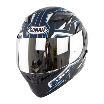 Flip up Dual Visors Helmet casco capacete moto Full Face Helmets Soman SM955 Classic Racing DotApproval+K5 lens
Flip up Dual Visors Helmet casco capacete moto Full Face Helmets Soman SM955 Classic Racing DotApproval+K5 lens