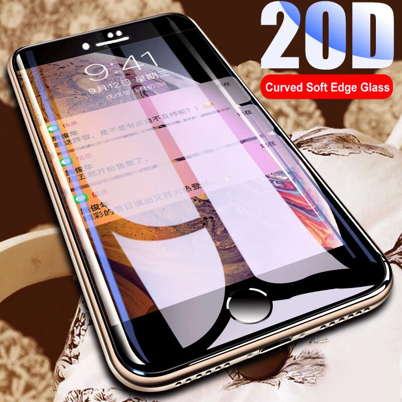 20D Curved Edge Tempered Glass On The For iPhone 7 8 X XS Max XR 7 Plus Full Cover Screen Protector on iphone 6 6S 8 Plus Glass
20D Curved Edge Tempered Glass On The For iPhone 7 8 X XS Max XR 7 Plus Full Cover Screen Protector on iphone 6 6S 8 Plus Glass