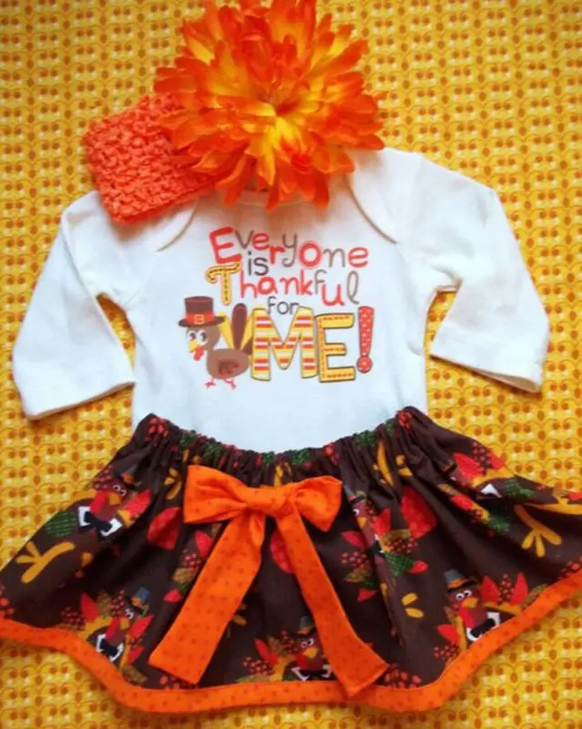 Baby Girls My 1st Thanksgiving Outfit Tops Romper Tutu Skirt Dress 3PCS Clothes Set
Baby Girls My 1st Thanksgiving Outfit Tops Romper Tutu Skirt Dress 3PCS Clothes Set