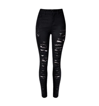 Black Skinny Jeans For Women Plus Size High Waist Ripped Jeans Woman Hole Destroyed Jeans Street Push Up Denim Pencil Pants 
Black Skinny Jeans For Women Plus Size High Waist Ripped Jeans Woman Hole Destroyed Jeans Street Push Up Denim Pencil Pants