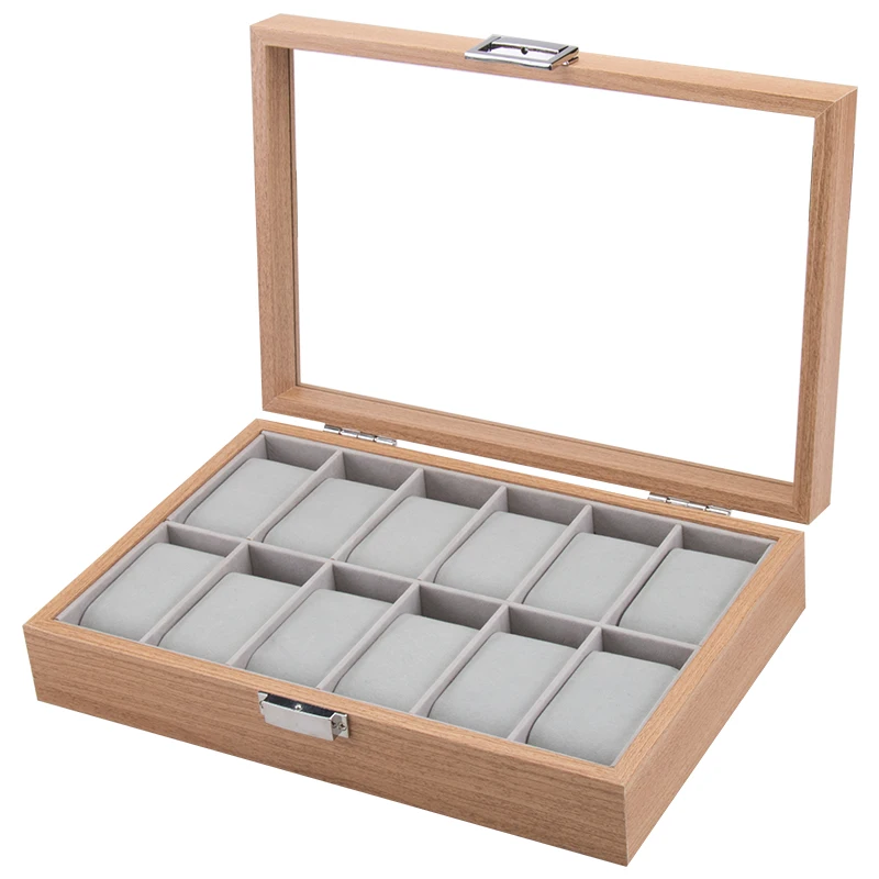 Wooden Watch box 2/4/6/8/10/12 Grids Organizer Storage For Clock Watches Display Case Holder Storage Jewelry Boxes Best Gift
Wooden Watch box 2/4/6/8/10/12 Grids Organizer Storage For Clock Watches Display Case Holder Storage Jewelry Boxes Best Gift
