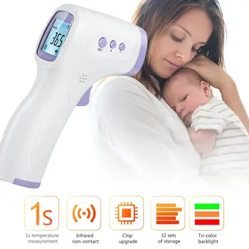 Home Infrared Forehead Thermometer with Lcd Display Body Temperature Meter theremometer Digital Laser Temperature Tool Household
Home Infrared Forehead Thermometer with Lcd Display Body Temperature Meter theremometer Digital Laser Temperature Tool Household