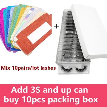 Wholesale 3D Mink Eyelashes 10/20/30/40/50 Pairs/Lot Natural Eyelashes In Bulk With False Lashes DIY Colorful Packing Paper Box
Wholesale 3D Mink Eyelashes 10/20/30/40/50 Pairs/Lot Natural Eyelashes In Bulk With False Lashes DIY Colorful Packing Paper Box