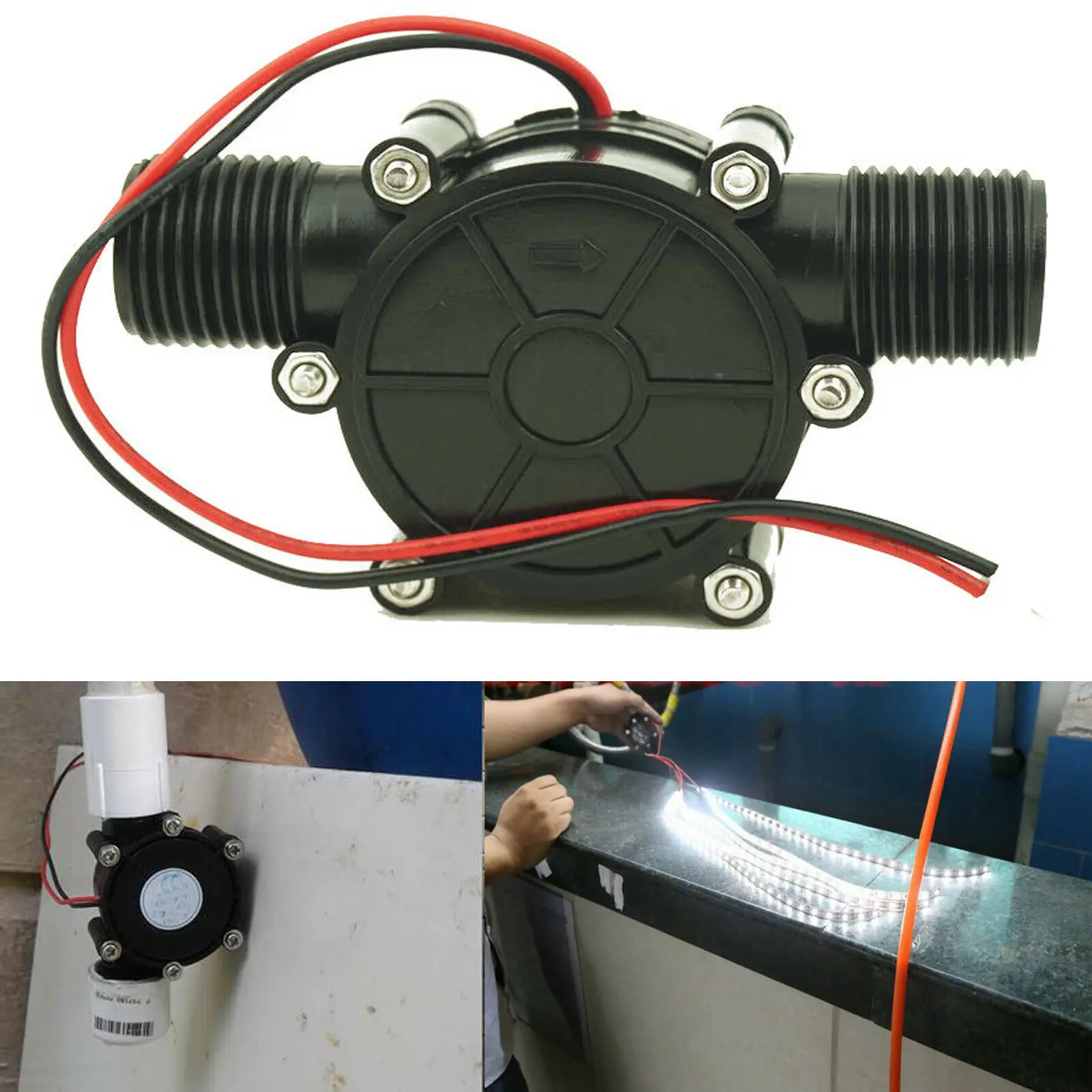 10W Water Turbine Generator Micro Hydro Hydroelectric DIY LED Power DC5V 12V 80V | Инструменты