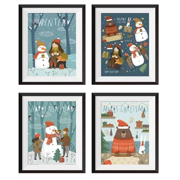 4pcs Christmas Wall Sticker 3D Imitation Cartoon Painting Background Decal Christmas Window Stickers Home New Year Sticker
4pcs Christmas Wall Sticker 3D Imitation Cartoon Painting Background Decal Christmas Window Stickers Home New Year Sticker