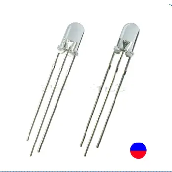 Diameter 5mm LED bead red and blue color light 3pin common anode or cathode foggy white bead,500pcs/lot 
Diameter 5mm LED bead red and blue color light 3pin common anode or cathode foggy white bead,500pcs/lot