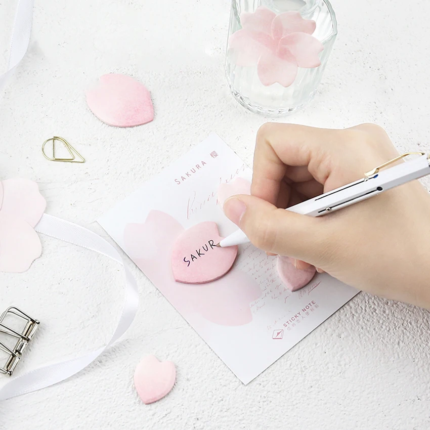 20sheet/pc Sakura flower sticky note Pink color cherry post memo pad marker it sticker Stationery gift Office School supplies
20sheet/pc Sakura flower sticky note Pink color cherry post memo pad marker it sticker Stationery gift Office School supplies