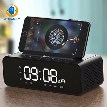 Alarm Clock Led Mirror Digital Wireless Bluetooth Speaker Support Aux Tf Usb Music Player Bedside Snooze Desktop Office Outdoor
Alarm Clock Led Mirror Digital Wireless Bluetooth Speaker Support Aux Tf Usb Music Player Bedside Snooze Desktop Office Outdoor