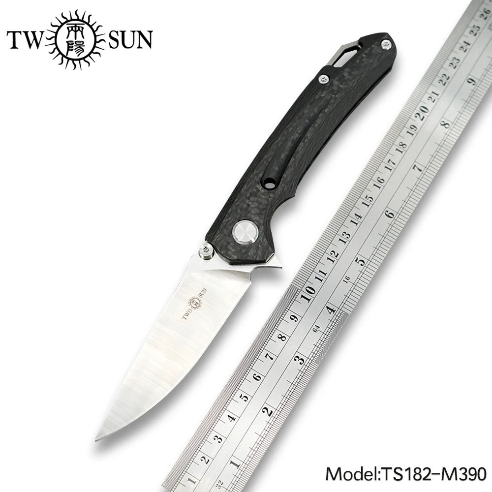 Фото Складной карманный нож TWOSUN TS182 тактический охотничий клинок С флиппером и