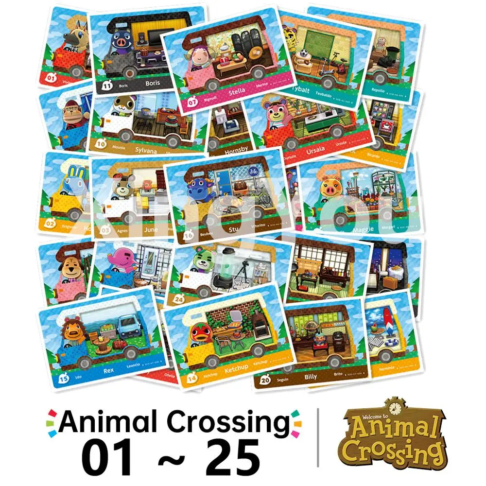 01-25 Animal Crossing New Leaf Welcome Amiibo Card (01-25) NFC Card Work for NS Games
01-25 Animal Crossing New Leaf Welcome Amiibo Card (01-25) NFC Card Work for NS Games
