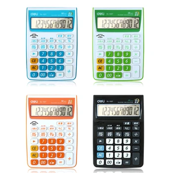 1 Piece Deli 1527 Color Fashion Calculator / Deli Voice calculator / 12 digits calculator 4 Colors
1 Piece Deli 1527 Color Fashion Calculator / Deli Voice calculator / 12 digits calculator 4 Colors