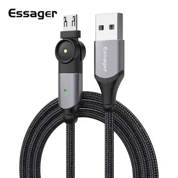 Essager USB Micro Cable Fast Charging Charger 180 Rotating Data Cable LED Indicator 2.4A Data Cable Wire Cord For Samsung Xiaomi
Essager USB Micro Cable Fast Charging Charger 180 Rotating Data Cable LED Indicator 2.4A Data Cable Wire Cord For Samsung Xiaomi