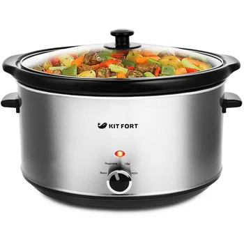 Slow cooker kitfort kt-211, 320 W, silver/black
Slow cooker kitfort kt-211, 320 W, silver/black