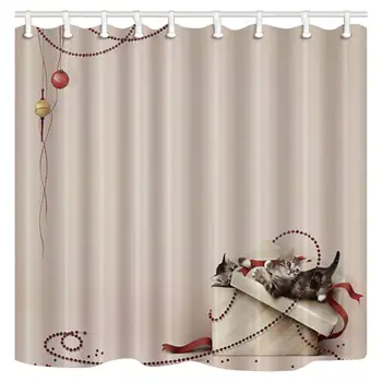 Polyester Fabric 70 x 82 Inches Shower Curtain, Waterproof Bathroom Decoration Curtains with Hooks (Cat in Gift Box)
Polyester Fabric 70 x 82 Inches Shower Curtain, Waterproof Bathroom Decoration Curtains with Hooks (Cat in Gift Box)