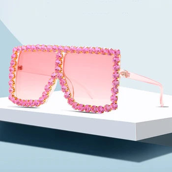 2020Oversized Luxury Crystal Sunglasses Women Square sunglasses Bling Rhinestone High Quality Sunglasses for Woman Fashion Shade
2020Oversized Luxury Crystal Sunglasses Women Square sunglasses Bling Rhinestone High Quality Sunglasses for Woman Fashion Shade