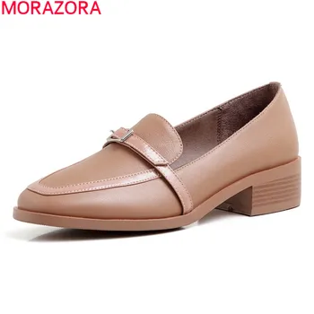 MORAZORA 2020 New arrival women pumps genuine leather slip-on ladies shoes spring summer solid color dress shoes white brown
MORAZORA 2020 New arrival women pumps genuine leather slip-on ladies shoes spring summer solid color dress shoes white brown