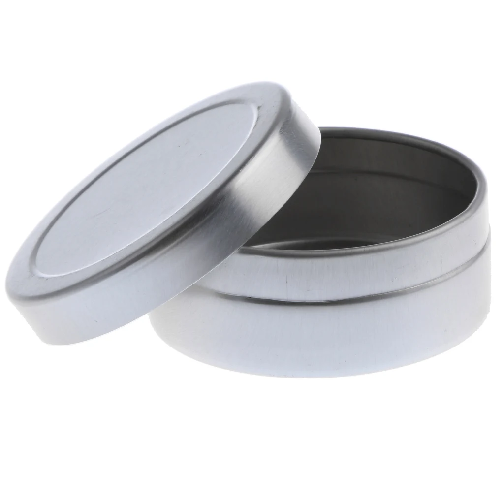 10x 10g Round Aluminum Cosmetics Cream Empty Lip Balm Containers Jars Tin 10x 10g Round Aluminum Cosmetics Cream Empty Lip Balm Containers Jars Tin
