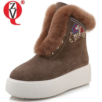 ZVQ winter new fashion snow boots high heels platform zip ankle boots cow suede embroider round toe women shoes drop shipping
ZVQ winter new fashion snow boots high heels platform zip ankle boots cow suede embroider round toe women shoes drop shipping