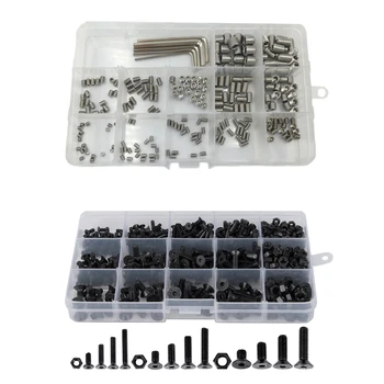 70Pcs Metric Bolts Nuts Set: 460Pcs M3 M4 M5 Countersunk Flat Head Hex Socket Cap Screws Nuts Set & 240Pcs M3 M4 M5 M6 M8 Metric
70Pcs Metric Bolts Nuts Set: 460Pcs M3 M4 M5 Countersunk Flat Head Hex Socket Cap Screws Nuts Set & 240Pcs M3 M4 M5 M6 M8 Metric
