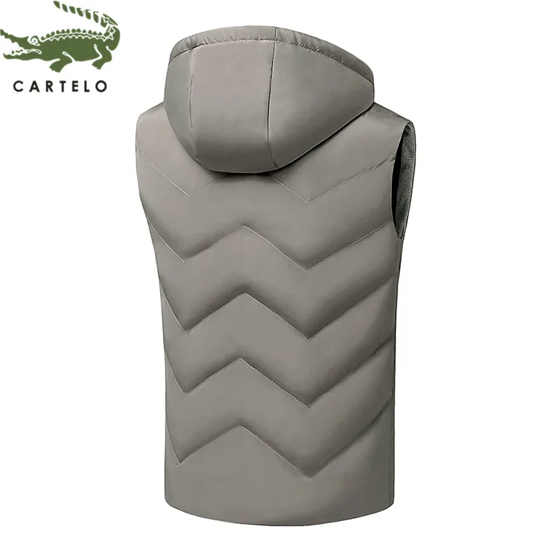 CARTELO-gilet à capuche chaud pour hommes, gilet slim et confortable, nouvelle collection gilet décontracté CARTELO-gilet à capuche chaud pour hommes, gilet slim et confortable, nouvelle collection gilet décontracté