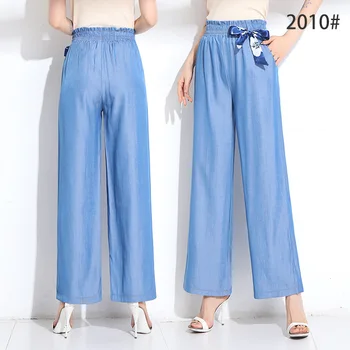 Nonis Tencel Fabric New 2020 Women Elastic High Waist Wide Leg Loose Pants Ankle Length Plus Size Spring Elegant Soft Trousers
Nonis Tencel Fabric New 2020 Women Elastic High Waist Wide Leg Loose Pants Ankle Length Plus Size Spring Elegant Soft Trousers