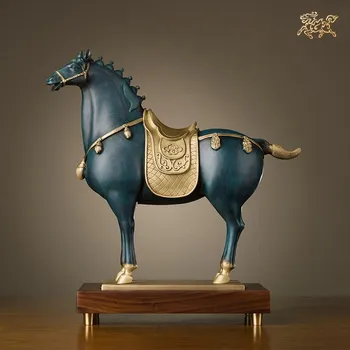 13.7inches Chinese zodiac Animal Art Deco Pure Brass painted Horse decorate sculpture Decoration Home Furnishings Gift Statue
13.7inches Chinese zodiac Animal Art Deco Pure Brass painted Horse decorate sculpture Decoration Home Furnishings Gift Statue